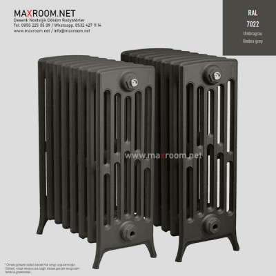 Kdr-6-75 Kolonlu Döküm Radyatör, ral 7022 | kolon 5